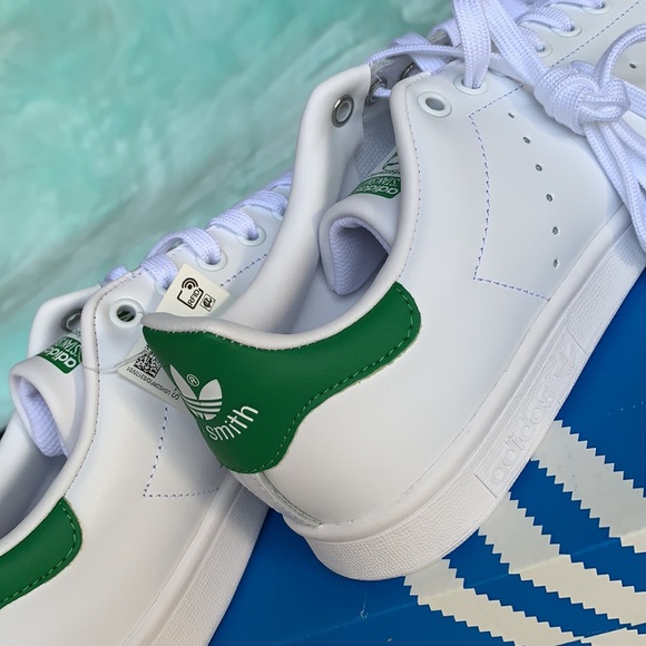 ADIDAS STAN SMITH MENS FTWWHT/FTWWHT/GREEN - Picture 15 of 16